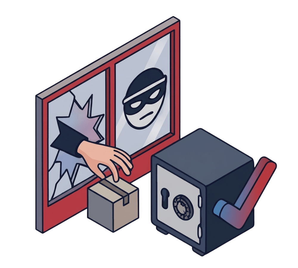 A township convenience store closes for the evening. Overnight, criminals break into the premises and clear out high-value stock, point-of-sale devices, and refrigeration equipment.The owner arrives the next morning unable to trade.